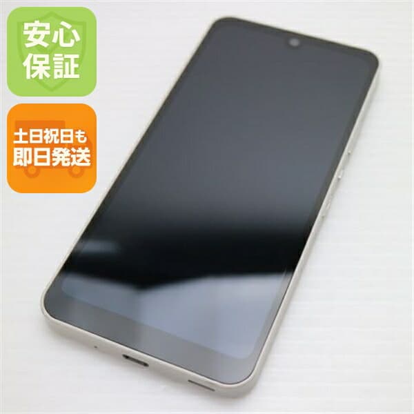 AQUOS wish SHG06 アイボリー au 中古 スマホ 白ロム【美品】保証付き 赤ロム保証