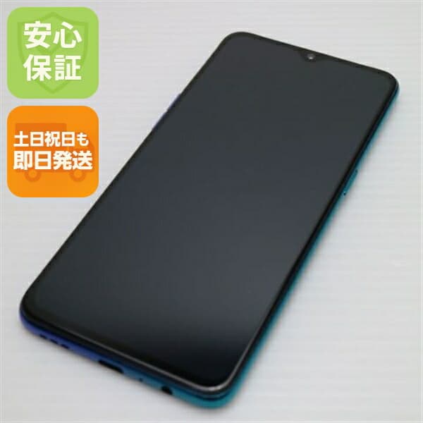 OPPO Reno A 64GB ブルー SIMフリー 中古 スマホ 白ロム【美品】保証付き 赤ロム保証