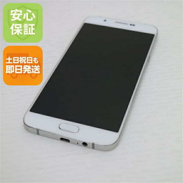 Galaxy A8 SCV32 ホワイト au 中古 スマホ SAMSUNG 白ロム【新品同様】保証付き 赤ロム保証