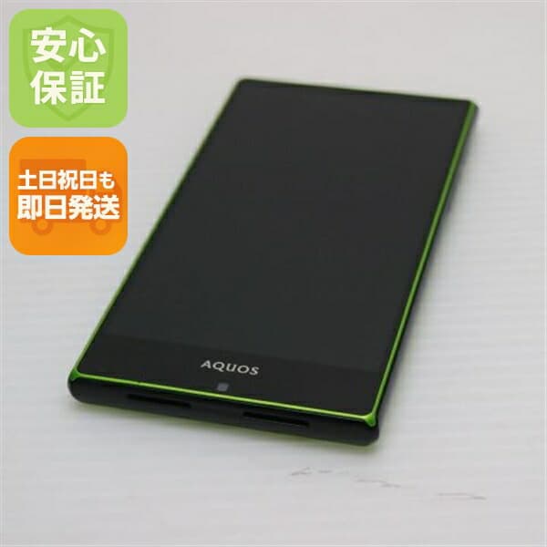 AQUOS SERIE SHV32 グリーン au 中古 スマホ SHARP 白ロム【美品】保証付き 赤ロム保証