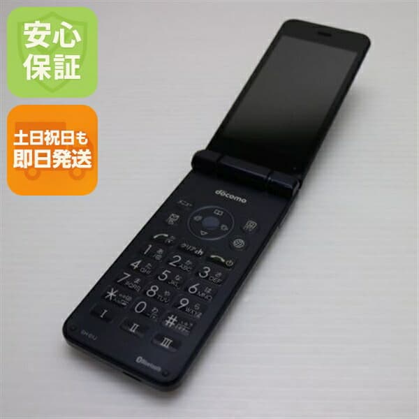 AQUOS ケータイ SH-01J ブルーブラック docomo 中古 ガラケー SHARP 白ロム【良品中古】保証付き 赤ロム保証