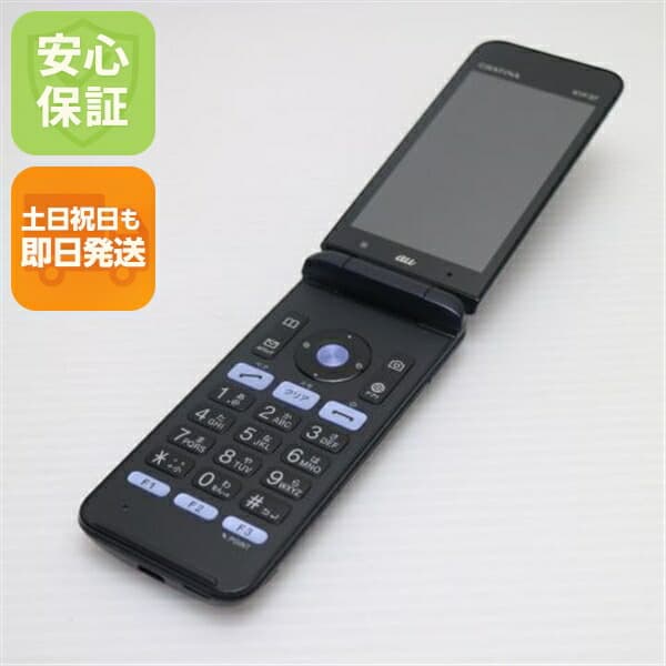 GRATINA かんたんケータイ KYF37 ブラック au 中古 GRATINA かんたんケータイ 白ロム ガラケー KYOCERA【良品中古】保証付き 赤ロム保証