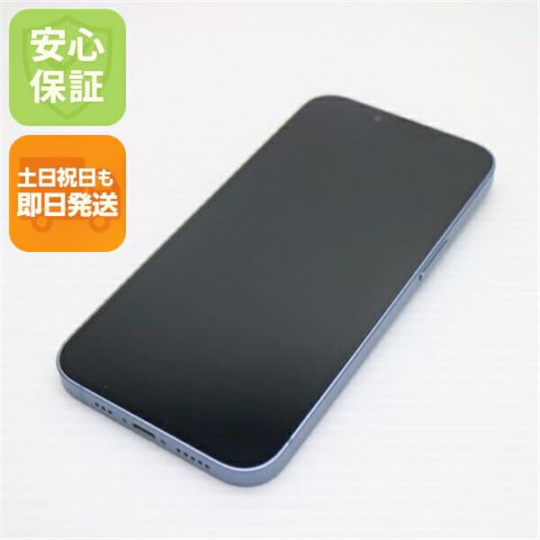 iPhone 14 128GB ブルー SIMフリー 中古 スマホ【超美品】保証付き 赤ロム保証